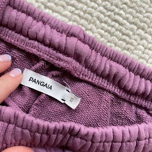 PANGAIA lightly worn sweat shorts/ Violet/XS